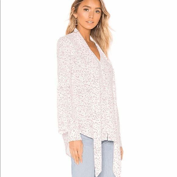EQUIPMENT | Haty Blouse in Natural White Ecarlete Dot Small EUC E140 - Picture 1 of 9